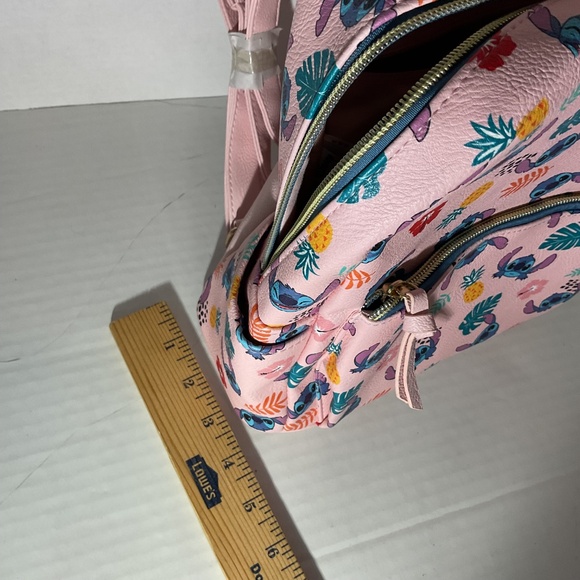 Lilo & Stitch Pink Tropical Print Mini Backpack Danielle Nicole - Picture 2 of 7